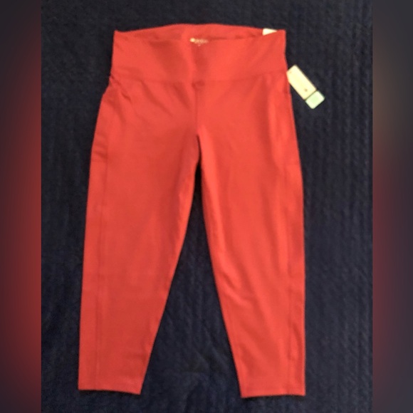 NWT Ideology High Waisted Side Pockets 7/8 Length Compression Leggings Sz XXL - Picture 1 of 7